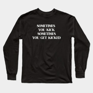 Kick, white Long Sleeve T-Shirt